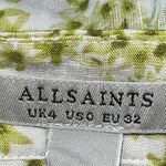 ALLSAINTS Frida Amanzi Floral Printed Skirt Skort Lime Green Women’s 0 Photo 11