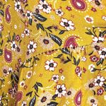 Three Stars Dress Sz Large Floral Ruffle Tiered Prairie Bohemian Boho Festival Photo 11