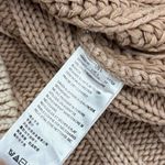 Free People  Sweater Sweetheart Chunky Rib Knit Pullover Tan mock neck sweater Photo 6