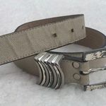 Belts by Simon Vintage Cream Leather Belt Sz S Photo 0