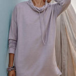 JJILL Pure Jill Gray Brushed–french Terry Cowl Photo 0