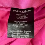 For Love & Lemons  Bali Puff Sleeve Hot Barbie Pink Ruched Bodycon Mini Dress Photo 8