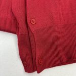 Dragonfly Red Knit Bamboo Scarf Wear 6 Different Ways Buttons Birch Wood Trading Photo 4