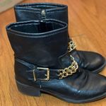 Sam & Libby Sam‎ and Libby black boots with gold chains size 8.5 Photo 1