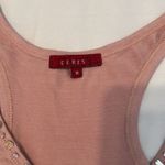 Ceres size M pink beaded rhinestone & shell embellished tank top EUC Size M Photo 2