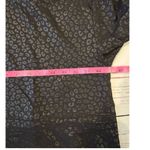 Zuda Black Leopard Large Full Zip Up Casual Jacket Shiny Athleisure Workout Wear Photo 7