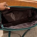 Green Quilted Pleather Travel Tote Bag Photo 3