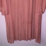NEW J Gee 3X Boho Dress Midi Pink Eyelet Crochet Gauzy Bell Sleeve Photo 4