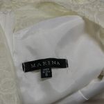 Marina Sleeveless Lace A Line Dress in Ivory Bridal Shower Wedding Size 8 Photo 6