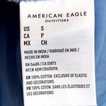 Aerie NWT American Eagle AEO Smocked Waist Crochet Skirt in Blue Photo 5
