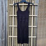 Active USA Knit Bodycon Black Dress S Photo 3