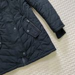 Michael Kors NWOT  Quilted Women Long Puffer Coat w/ Fur Hoodie Black Size XS Photo 2