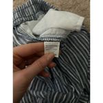 Briggs Linen Blend Striped Wide Leg Pants Size Medium Coastal Beachy Boho Blue Photo 8