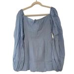 Revolve NWT Rumer The Camille Mini Dress Low Back Gathered Chest Front Cutout XS Blue Photo 12