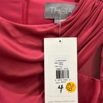 Theia Felicity Draped Cocktail Dress Size 4 Red Photo 12