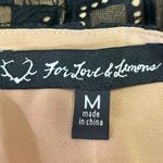 For Love & Lemons Black Nude Lace Crochet Pompom Mini Straight Pencil Skirt M Photo 4