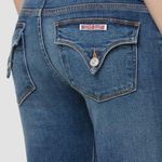 Hudson Jeans Hudson • Beth Mid-Rise Baby Bootcut Jean flare blue stretch flap pocket Photo 1