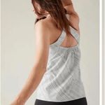 Athleta Arrival Tank in Amara Stripe Medium Criss Cross NWOT Photo 3