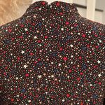 Madewell Balsam Tie-Neck Silk Dress in Starry Night Photo 9