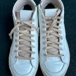 P448  high top white patent leather sneakers size (38) US SIZE 7.5 - 8 womens Photo 6