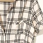 Victoria's Secret Size Medium Pink Plaid Short Sleeve Button Front Sleep Pajama Photo 1