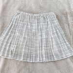 Banana Republic White Striped Pleated Skirt Photo 0