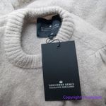 New! DESIGNER REMIX CHARLOTTE ESKILDSEN tyler Short Sleeve Wool Blend Sweater Gray Photo 7