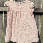 Mod Boutique  Floral Beige Sheer Ruffle Blouse | S Photo 0