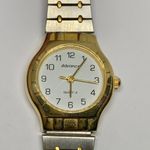 Advance women’s quartz analog watch two tone 23mm adjustable band running Photo 1