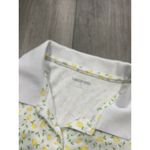 Lands' End  Polo Golf Shirt Lemon Abstract Summer SIZE M 10-12 Photo 1