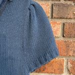 Derek Heart  plus womens cowl neck short sleeve cable knit sweater dress blue 3X Photo 2