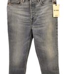 RE/DONE NWT 90s Ultra High Rise Ankle Crop Jeans Size 28 Costa Indigo Photo 2