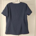 FIGS Womens Dark Gray Casma Three Pocket Scrub Top Medium Photo 1