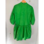 Taylor Tillman Cammie Ruffle Shirt Mini Dress Kelly Green Size Medium Photo 6