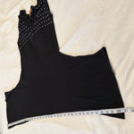 Belliniâsize SÂ black tunic with silverâembellishmentsâdrapeyâsharkâbitâhemâEUC Black Photo 5