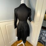 Elizabeth McKay Grace Polished Cotton Shirtdress Black 6 Photo 4