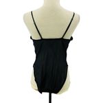 Vintage Black Satin Lace Sexy Teddy Lingerie Large Womens Photo 4