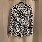 Gibson Latimer  Monochrome Patterned Blouse Photo 1