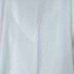 ZARA Textured Detail Keyhole Tie Front Short Sleeve V Neck Crop Top S White Photo 14