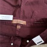 Judy Blue NWT Dark Maroon High Rise Waist Wide Leg Cropped Jeans Size 7/28 Photo 2