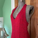 Bebe Red Lace Floral Halter Sexy Lolita Layering Bodysuit - Size M Photo 10