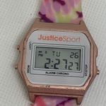 Justice  sports digital women watch 33mm alarm chrono pink silicone band running Photo 2