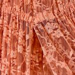 Women’s Maternity Off Shoulder Long Sleeve Maxi Dress Coral Pink EUC Photoshoot Size undefined Photo 3