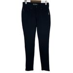 Silver Jeans  Aiko Skinny Jeans Womens 25‎ Black Mid Rise Super Stretch Denim NEW Photo 1
