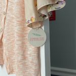 Hummingbird New  soft light knit blouse with Satin Bell Sleeves Photo 1