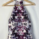 XScape Purple Floral Halter Mermaid Formal Prom Gown 8 Photo 2