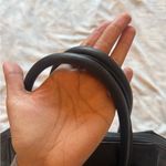 Valentino | Metallic Quilted Tote Satchel Handbag Black Photo 5