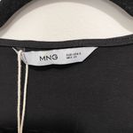 Mango  Black Sleeveless Women’s Shirt Ruffle Tank Top NWT Sz Small Photo 1