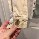 Illa Illa Womens Oversized Corduroy Long Sleeve White Beige Khaki Shacket Small Photo 5