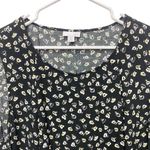 J. Jill House Farm Dress 2X Elegant Floral Print Sleeveless Summer Cottagecore Black Size XXL Photo 1